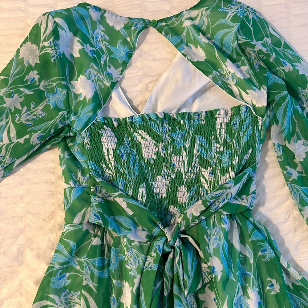 Green Floral Dress 🍀✨ - Picture 3 of 6